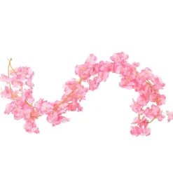 vidaXL Decoración-Guirnaldas de flores 6 uds oscuro 180 cm