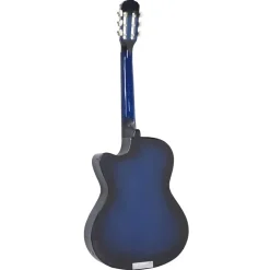 vidaXL Guitarra clásica occidental con ecualizador y 6 cuerdas Azul Sale