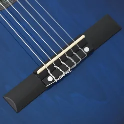vidaXL Guitarra clásica occidental con ecualizador y 6 cuerdas Azul Sale