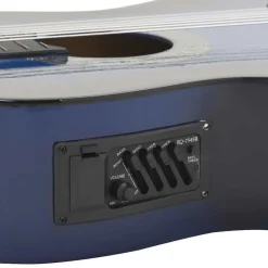 vidaXL Guitarra clásica occidental con ecualizador y 6 cuerdas Azul Sale