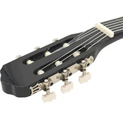 vidaXL Guitarra clásica occidental con ecualizador y 6 cuerdas Negro Sale