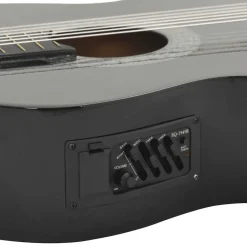 vidaXL Guitarra clásica occidental con ecualizador y 6 cuerdas Negro Sale