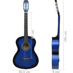 vidaXL Guitarra clásica para principiantes con funda 4/4 39