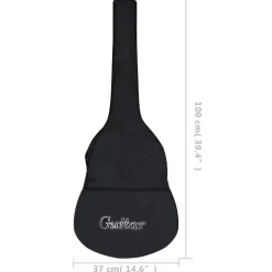 vidaXL Guitarra clásica para principiantes con funda 4/4 39