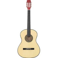 vidaXL Arte Y Ocio-Guitarra clásica para principiantes madera tilo negro 4/4 39