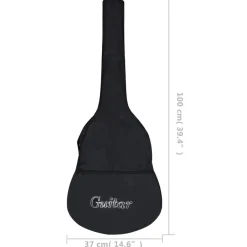 vidaXL Arte Y Ocio-Guitarra clásica para principiantes con funda 4/4 39