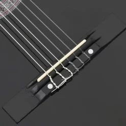 vidaXL Arte Y Ocio-Guitarra Clásica Western Cutaway con 6 cuerdas negra 38