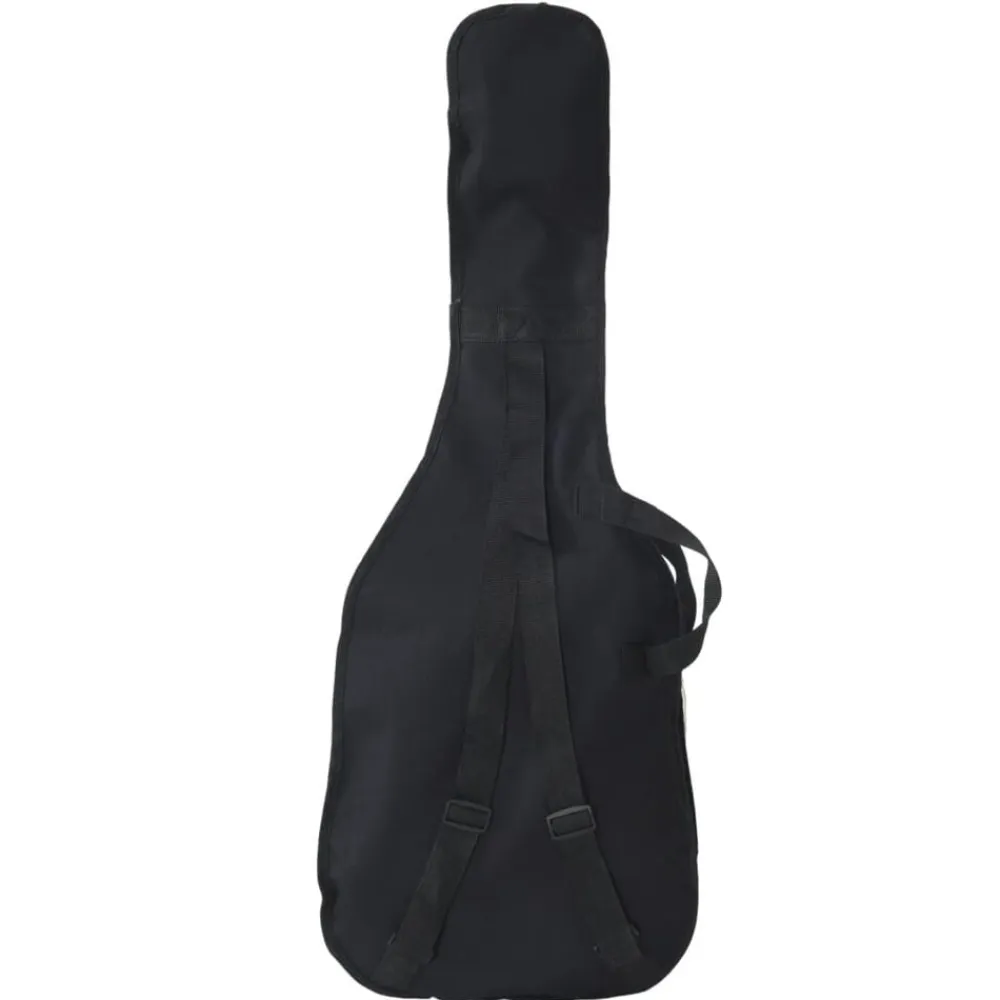 vidaXL Arte Y Ocio-Guitarra eléctrica principiantes con funda marrón negro 4/4 39"