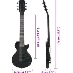 vidaXL Guitarra eléctrica para niños con funda 3/4 30