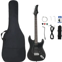 vidaXL Guitarra eléctrica para principiantes con funda 4/4 39" Negro Online
