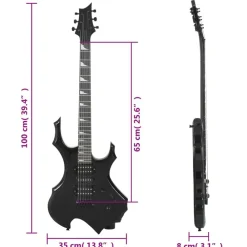 vidaXL Arte Y Ocio-Guitarra eléctrica para principiantes con funda 4/4 39