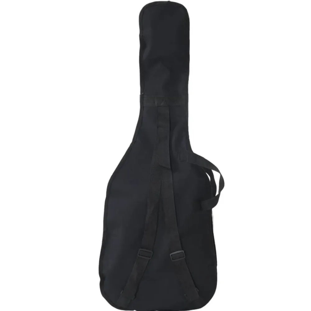 vidaXL Arte Y Ocio-Guitarra eléctrica principiante con funda marrón blanco 4/4 39"
