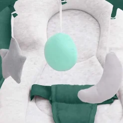 vidaXL Hamaca mecedora para bebés de acero Verde Outlet