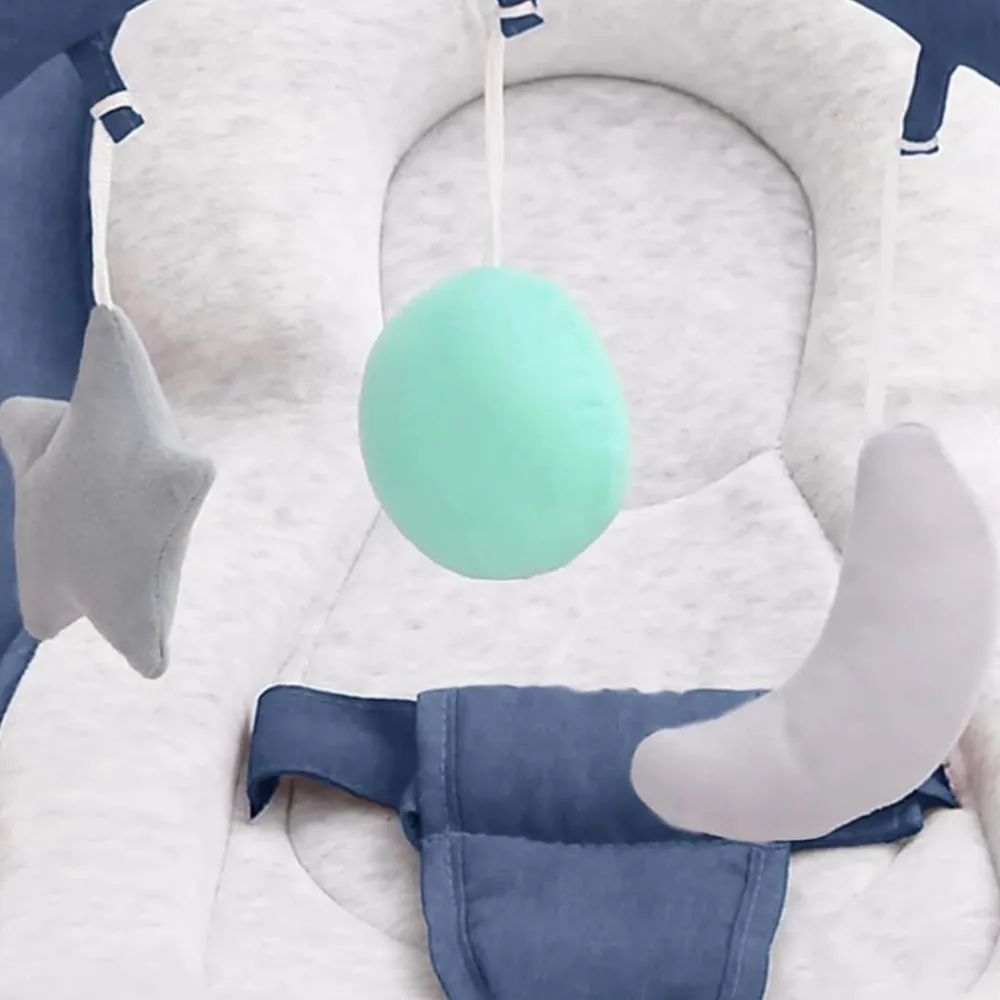 Niños vidaXL Juguetes Y Actividades Para Bebés-Hamaca mecedora para bebés de acero