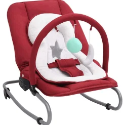 Niños vidaXL Juguetes Y Actividades Para Bebés-Hamaca mecedora para bebés de acero