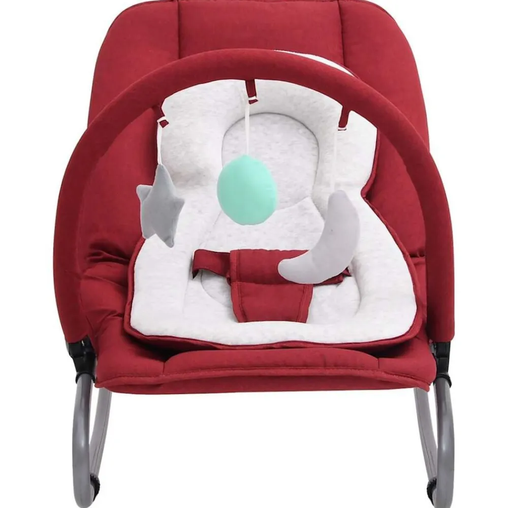Niños vidaXL Juguetes Y Actividades Para Bebés-Hamaca mecedora para bebés de acero