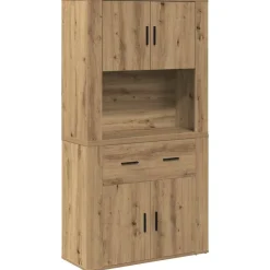vidaXL Armarios Y Almacenamiento-Highboard 80 x 33 x 150 cm Madera contrachapada