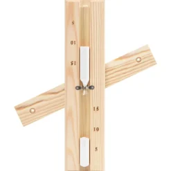 vidaXL Higrotermógrafo y reloj de arena para sauna 2 en 1 madera pino