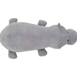 vidaXL Juguetes-Hipopótamo de peluche gris