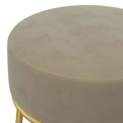 vidaXL Hocker redondo terciopelo Gris oscuro Hot