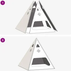 vidaXL Chimeneas-Hoguera Marrón 50 x 50 x 51 cm Acero autopatinable