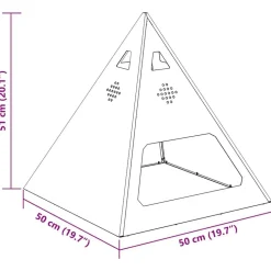 vidaXL Chimeneas-Hoguera Marrón 50 x 50 x 51 cm Acero autopatinable