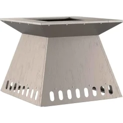 vidaXL Hoguera Marrón 48 x 48 x 40 cm Acero autopatinable Acero oxidado/marr&oacute;n Sale