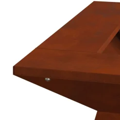vidaXL Hoguera Marrón 48 x 48 x 40 cm Acero autopatinable Acero oxidado/marr&oacute;n Sale