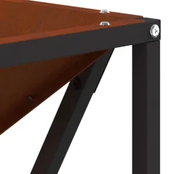vidaXL Chimeneas-Hoguera Marrón 50 x 50 x 35 cm Acero autopatinable