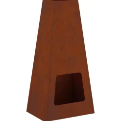 vidaXL Hoguera Marrón 50 x 35 x 100 cm Acero autopatinable Acero oxidado/marr&oacute;n