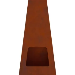 vidaXL Hoguera Marrón 50 x 35 x 100 cm Acero autopatinable Acero oxidado/marr&oacute;n