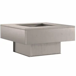 vidaXL Chimeneas-Hoguera Marrón 60 x 60 x 30 cm Acero autopatinable