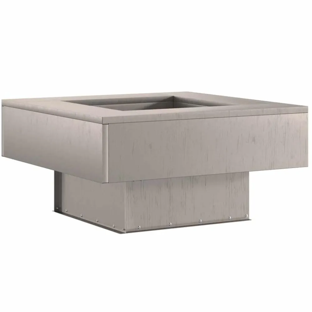 vidaXL Chimeneas-Hoguera Marrón 60 x 60 x 30 cm Acero autopatinable