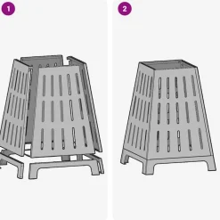vidaXL Hoguera Marrón 50 x 50 x 70 cm Acero autopatinable Acero oxidado/marr&oacute;n Discount