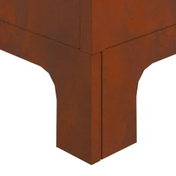 vidaXL Hoguera Marrón 50 x 50 x 70 cm Acero autopatinable Acero oxidado/marr&oacute;n Discount