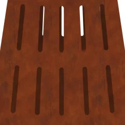 vidaXL Hoguera Marrón 50 x 50 x 70 cm Acero autopatinable Acero oxidado/marr&oacute;n Discount