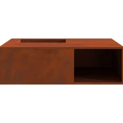 vidaXL Hoguera Marrón 100 x 100 x 30 cm Acero autopatinable Acero oxidado/marr&oacute;n New