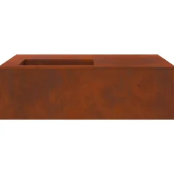 vidaXL Hoguera Marrón 100 x 100 x 30 cm Acero autopatinable Acero oxidado/marr&oacute;n New