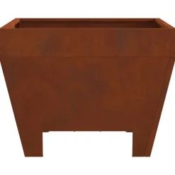 vidaXL Hoguera Marrón 50 x 50 x 38 cm Acero autopatinable Acero oxidado/marr&oacute;n New