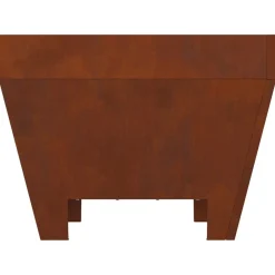 vidaXL Hoguera Marrón 50 x 50 x 38 cm Acero autopatinable Acero oxidado/marr&oacute;n New