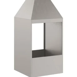 vidaXL Hoguera Marrón 50 x 50 x 100 cm Acero autopatinable Acero oxidado/marr&oacute;n Clearance