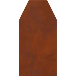vidaXL Hoguera Marrón 50 x 50 x 100 cm Acero autopatinable Acero oxidado/marr&oacute;n Clearance