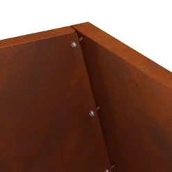 vidaXL Hoguera Marrón 50 x 50 x 100 cm Acero autopatinable Acero oxidado/marr&oacute;n Clearance