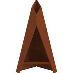 vidaXL Hoguera Marrón 58 x 40 x 100 cm Acero autopatinable Acero oxidado/marr&oacute;n Hot