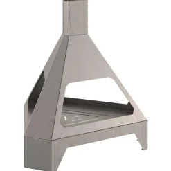 vidaXL Chimeneas-Hoguera Marrón 50 x 43 x 52 cm Acero autopatinable