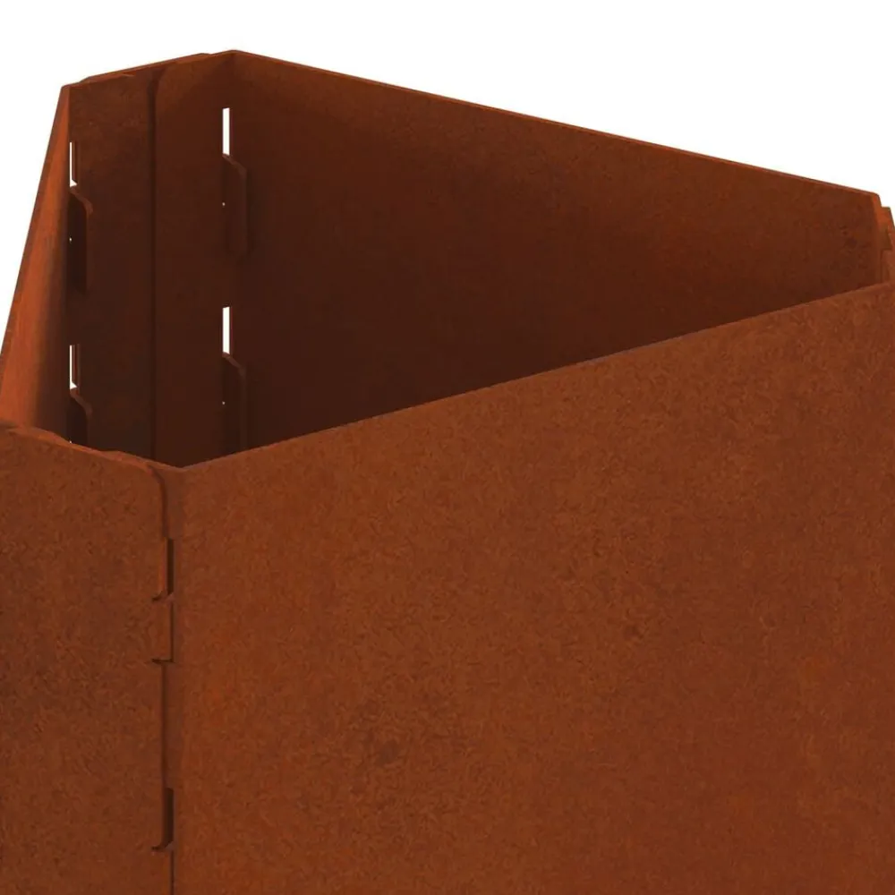 vidaXL Chimeneas-Hoguera Marrón 50 x 43 x 52 cm Acero autopatinable