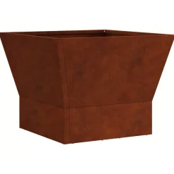 vidaXL Hoguera Marrón 40 x 40 x 35 cm Acero autopatinable Acero oxidado/marr&oacute;n Sale
