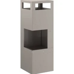 vidaXL Chimeneas-Hoguera Marrón 35 x 35 x 100 cm Acero