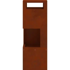 vidaXL Chimeneas-Hoguera Marrón 35 x 35 x 100 cm Acero