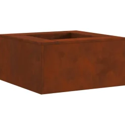 vidaXL Hoguera Marrón 60 x 60 x 30 cm Acero autopatinable Acero oxidado/marr&oacute;n Online